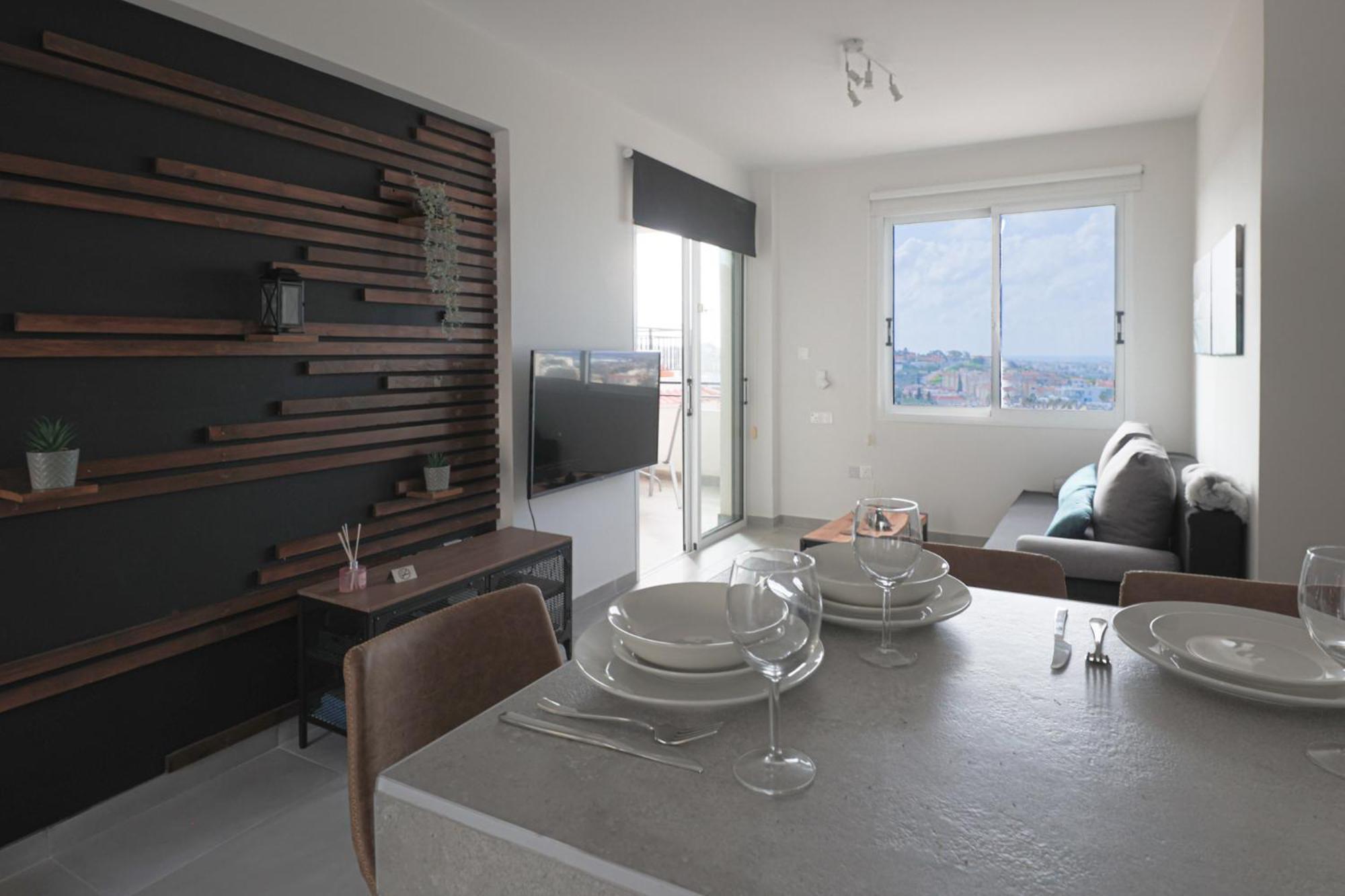 Eden Blue-Horizon 1B, Paphos, Sea View, Pool Apartment Konia Bagian luar foto