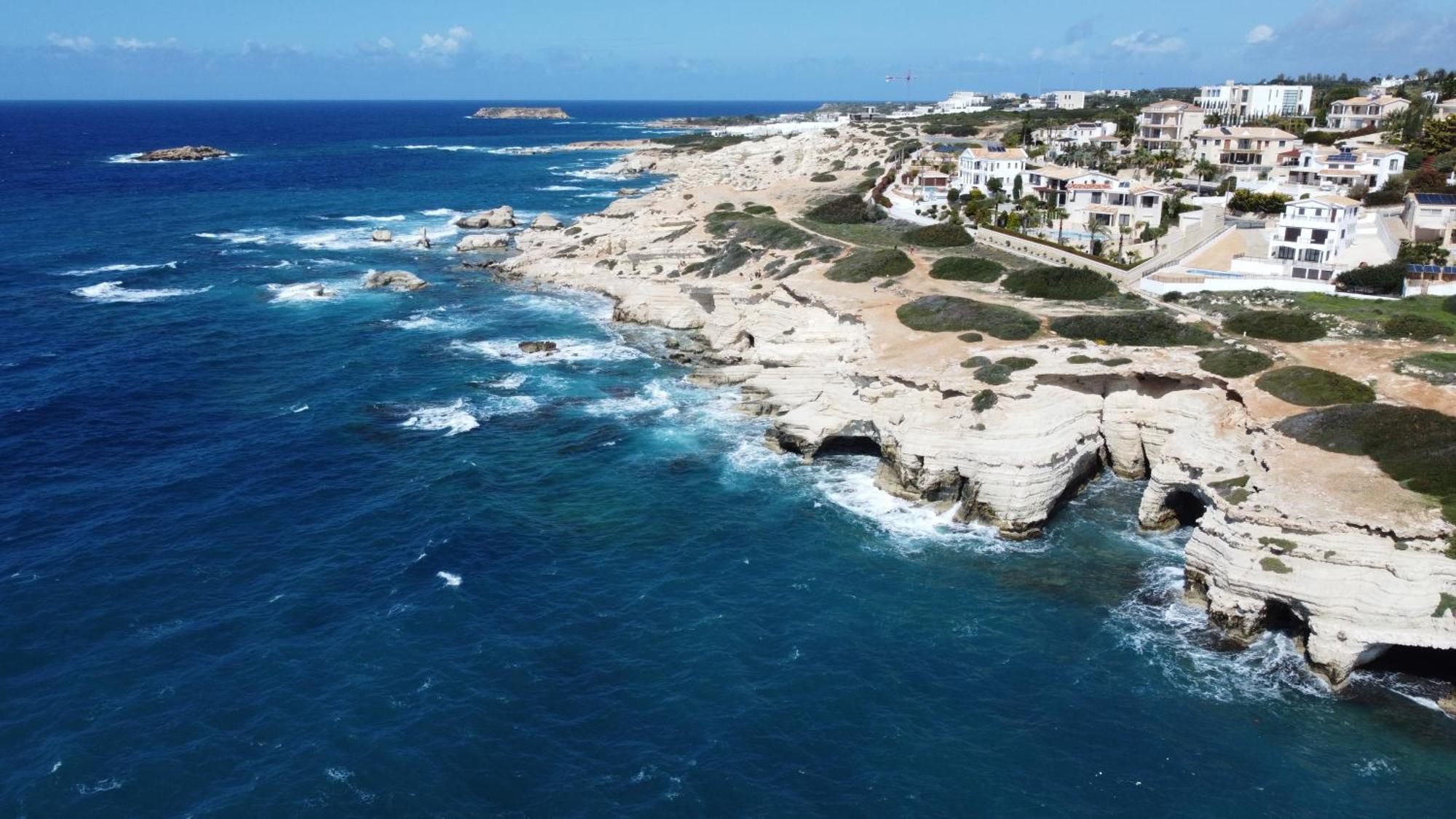Eden Blue-Horizon 1B, Paphos, Sea View, Pool Apartment Konia Bagian luar foto