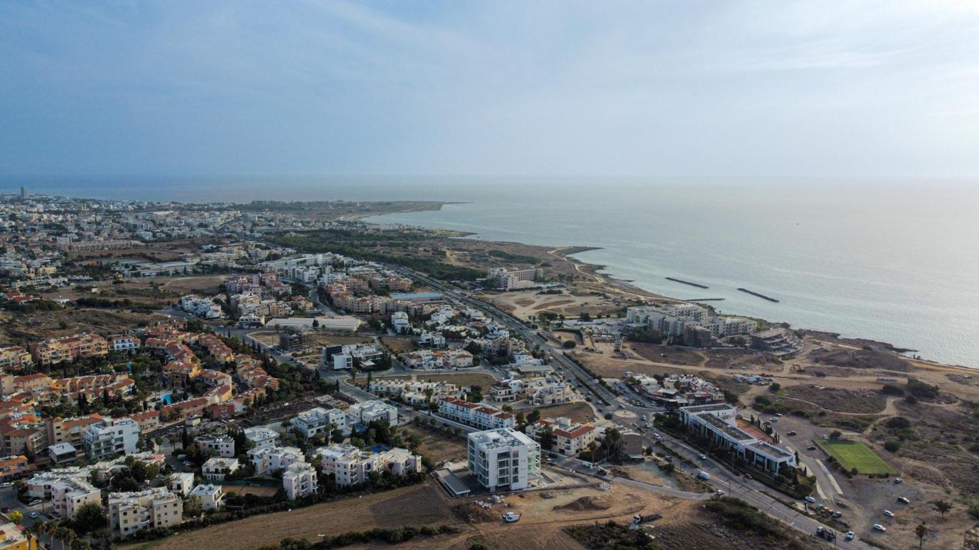 Eden Blue-Horizon 1B, Paphos, Sea View, Pool Apartment Konia Bagian luar foto